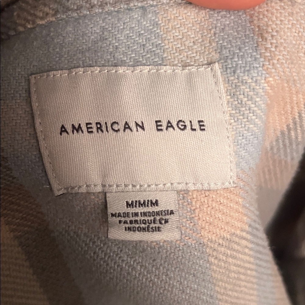 Ae American Eagle Oversized Button-Up Flannel Shi… - image 6